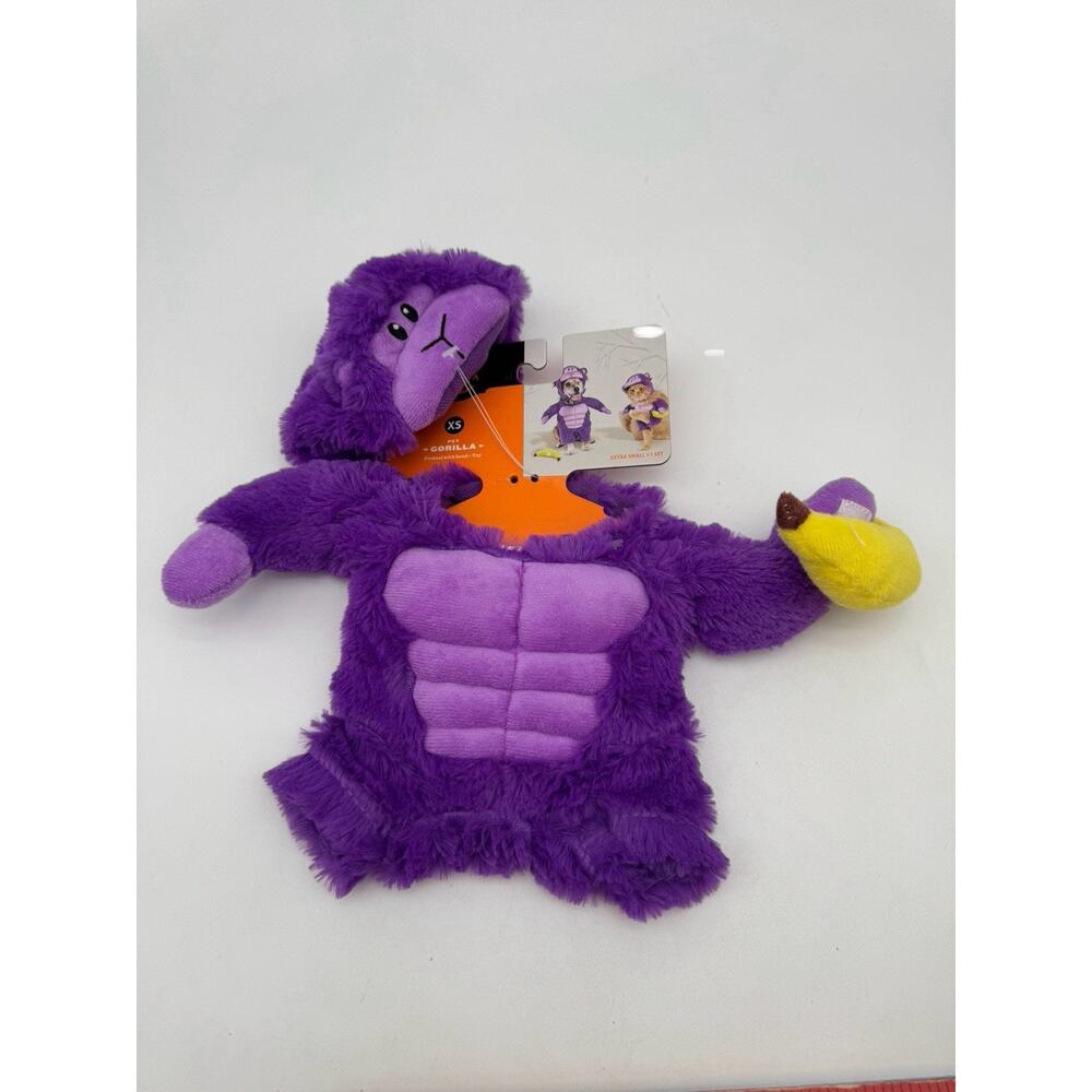 NWT Target / Hyde & Eek Purple Gorilla Dog Costume Size XS Soft